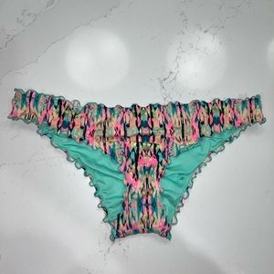 Shade & Shore Ruffle Cheeky Bikini Bottom size Large